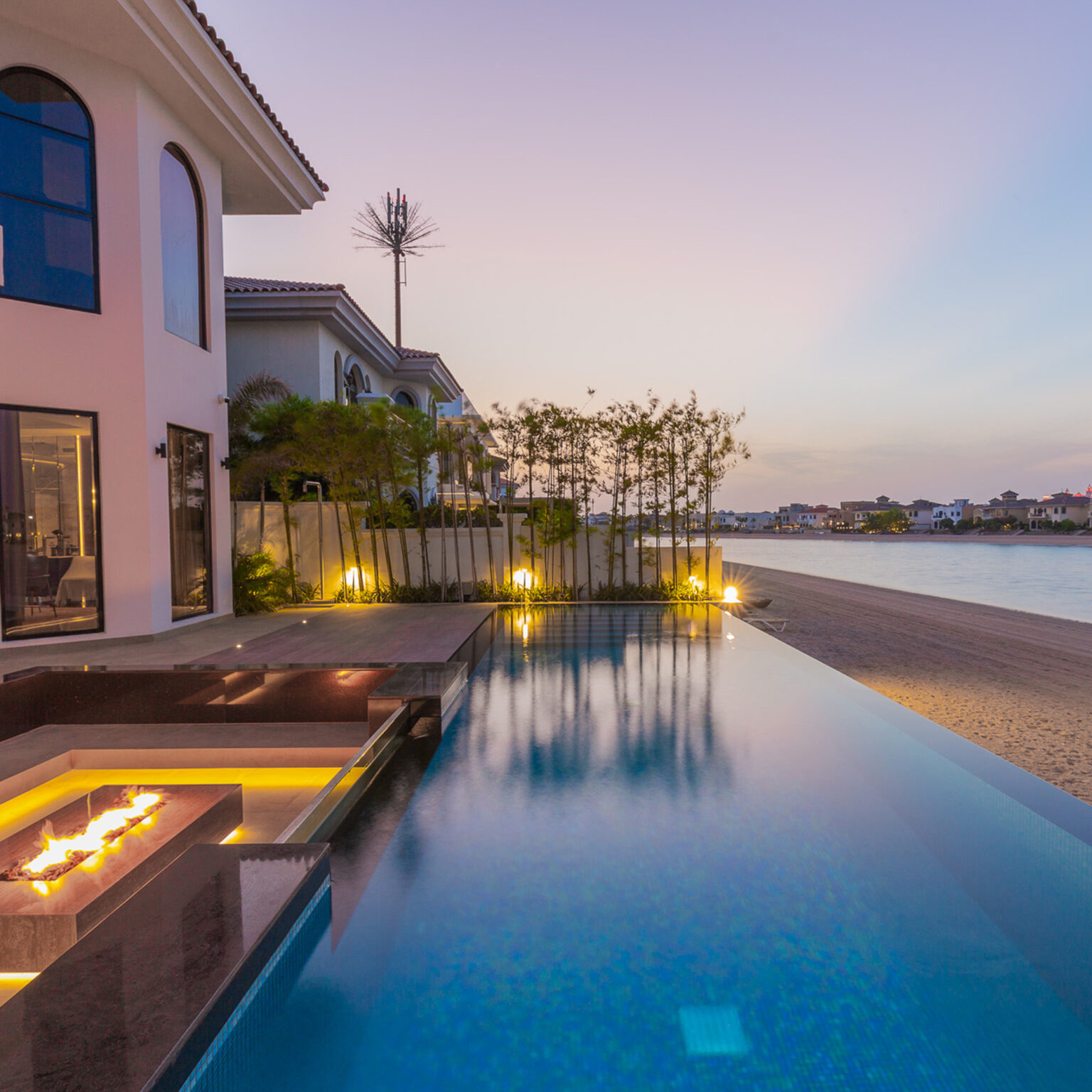 Serene Waves luxury pool and landscape project in Palm Jumeirah