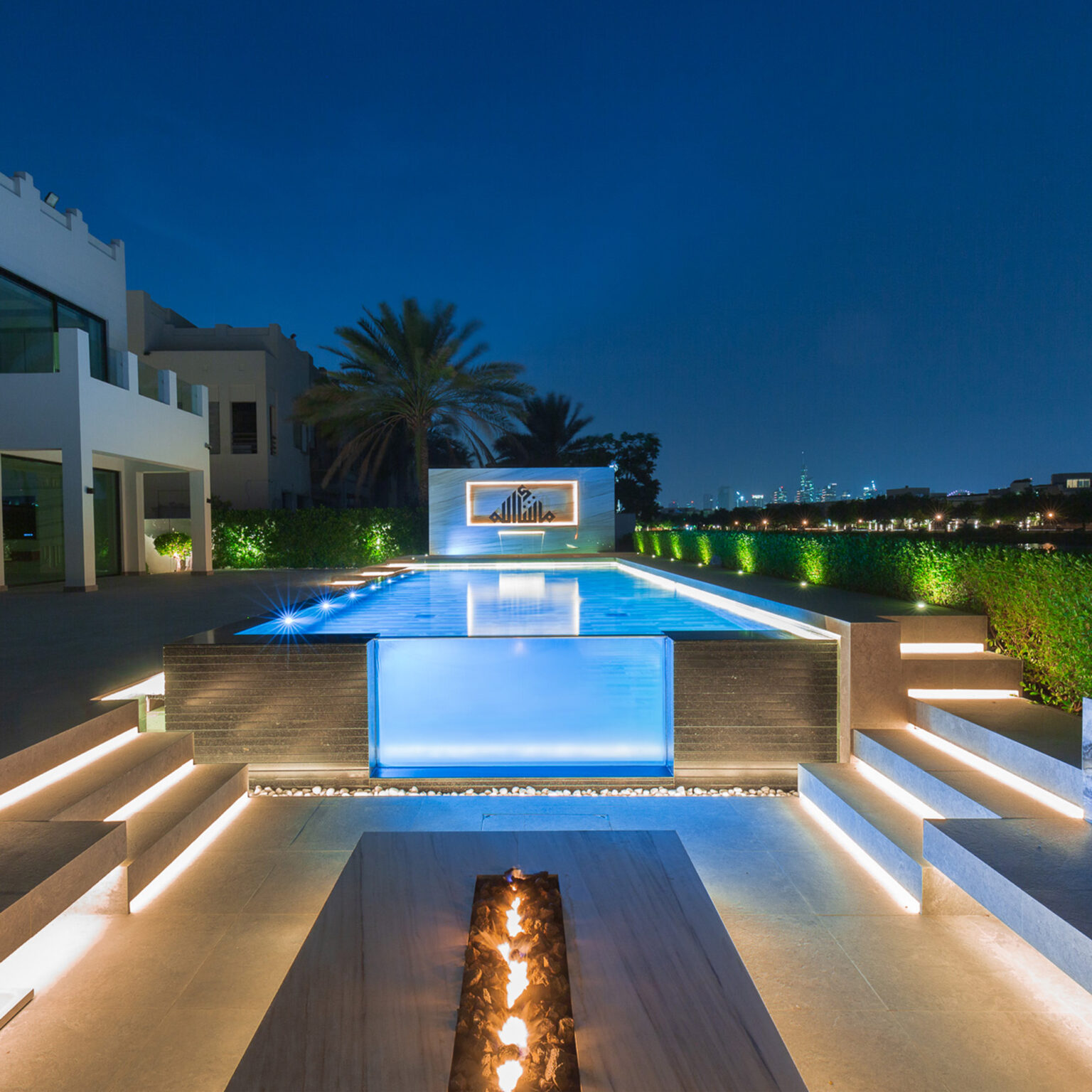 Riverside Manor villa pool and landscape