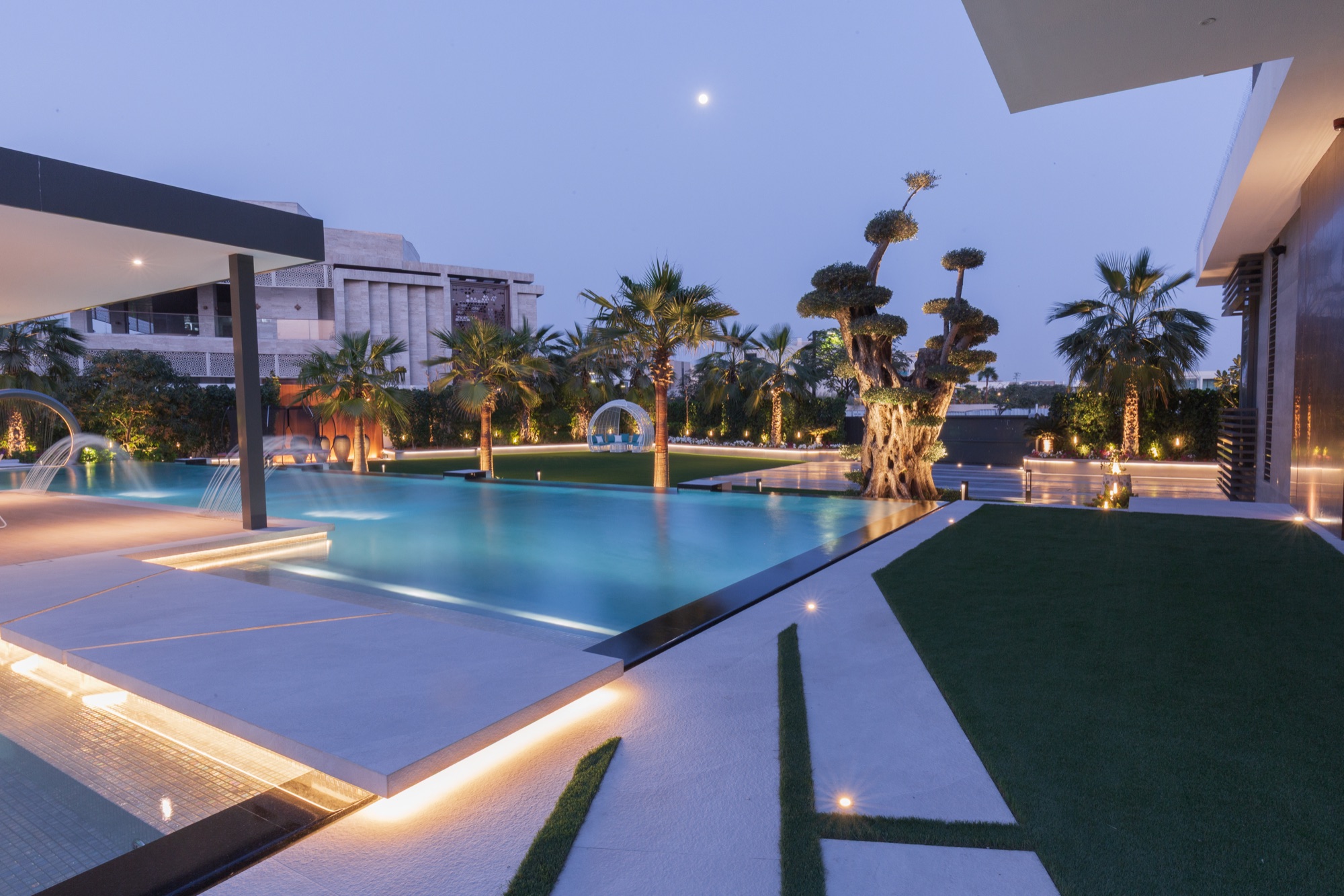 Complete estate landscape designed and built by Panamera Landscapes